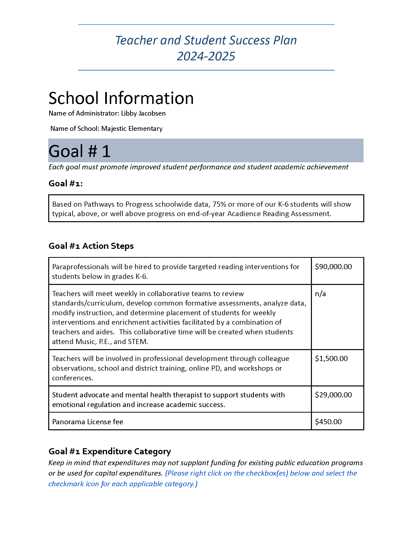 TSSA plan 24-25