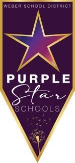 Weber School District Purple Star School logo